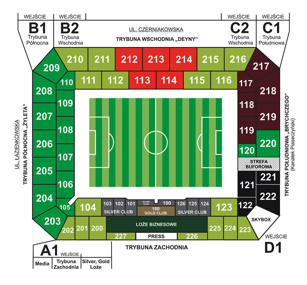Bezpłatne bilety na mecze piłkarskiej Legii Warszawa