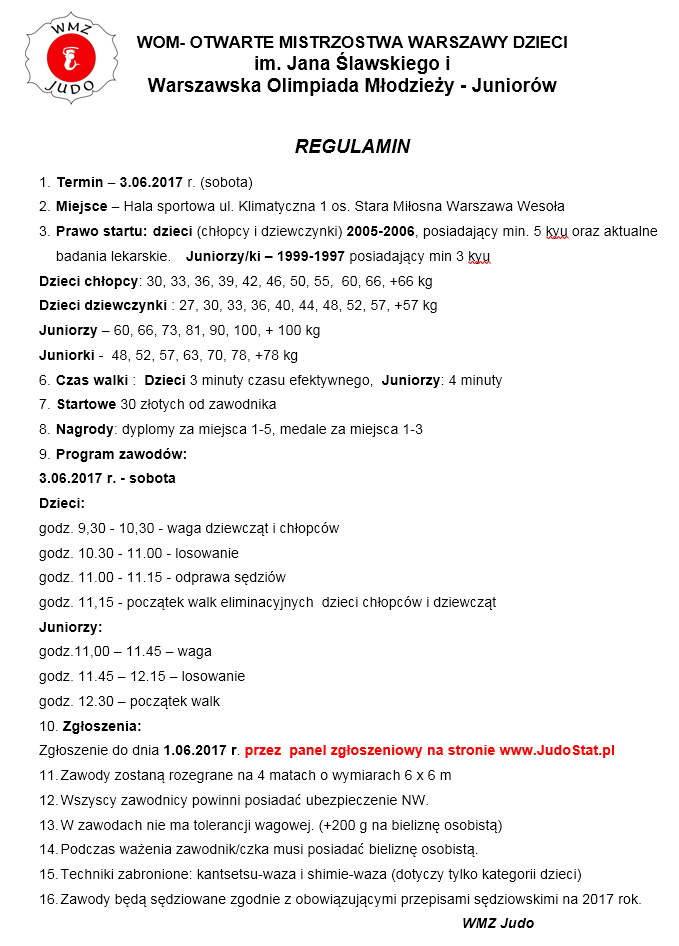 Warszawska Olimpiada Młodzieży 2017